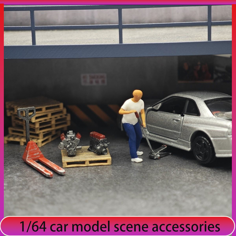 Car Accessories Decoration - Décorations de scène d'atelier de réparation