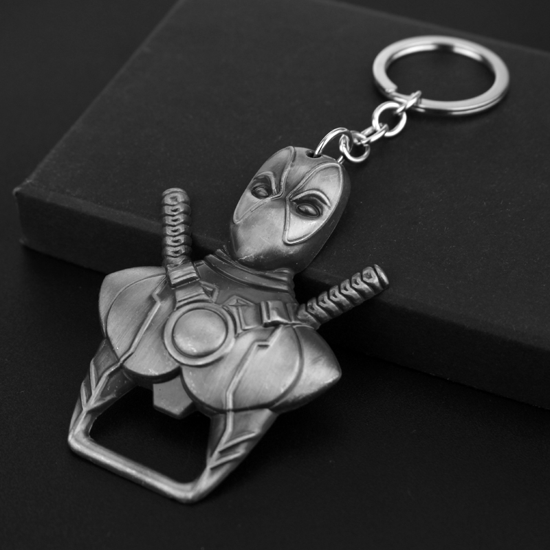 Car Accessories Decoration - Porte-clés Deadpool tendance, porte-clés personnalisé, ouvre-bouteille,
