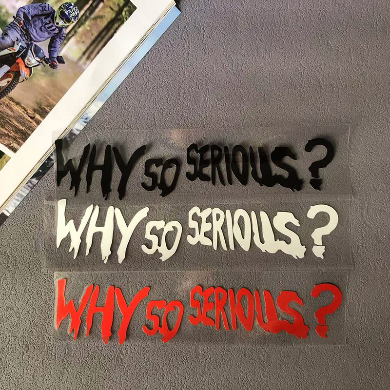 Car Accessories Joker - Pourquoi si sérieux décalcomanies moto autocollants