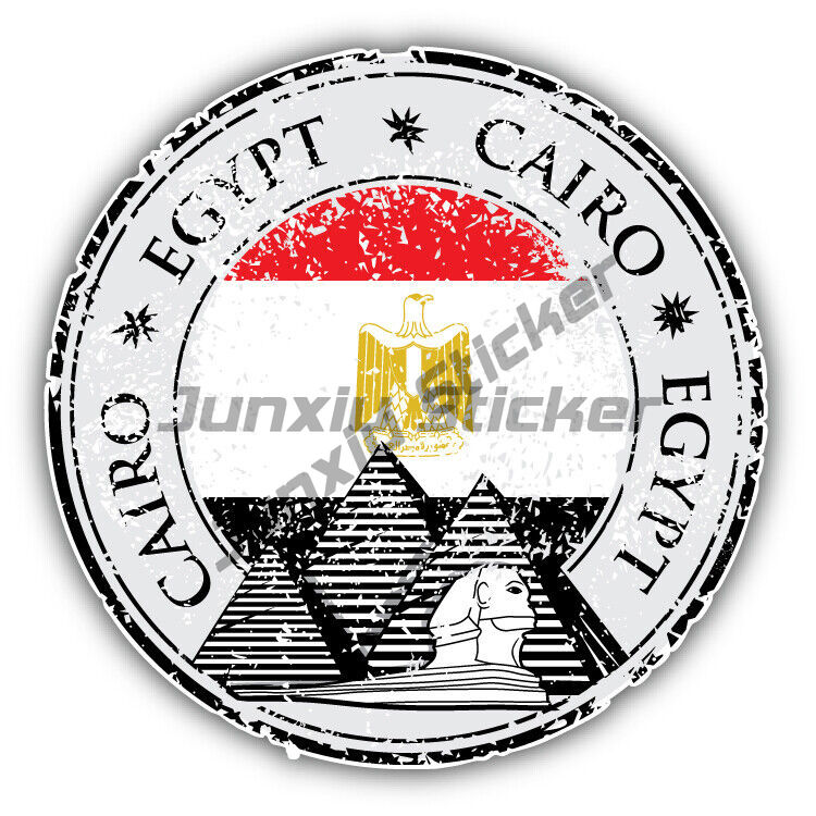 Car Accessories Egypt - Alexandria Cairo egypte rond drapeau timbre