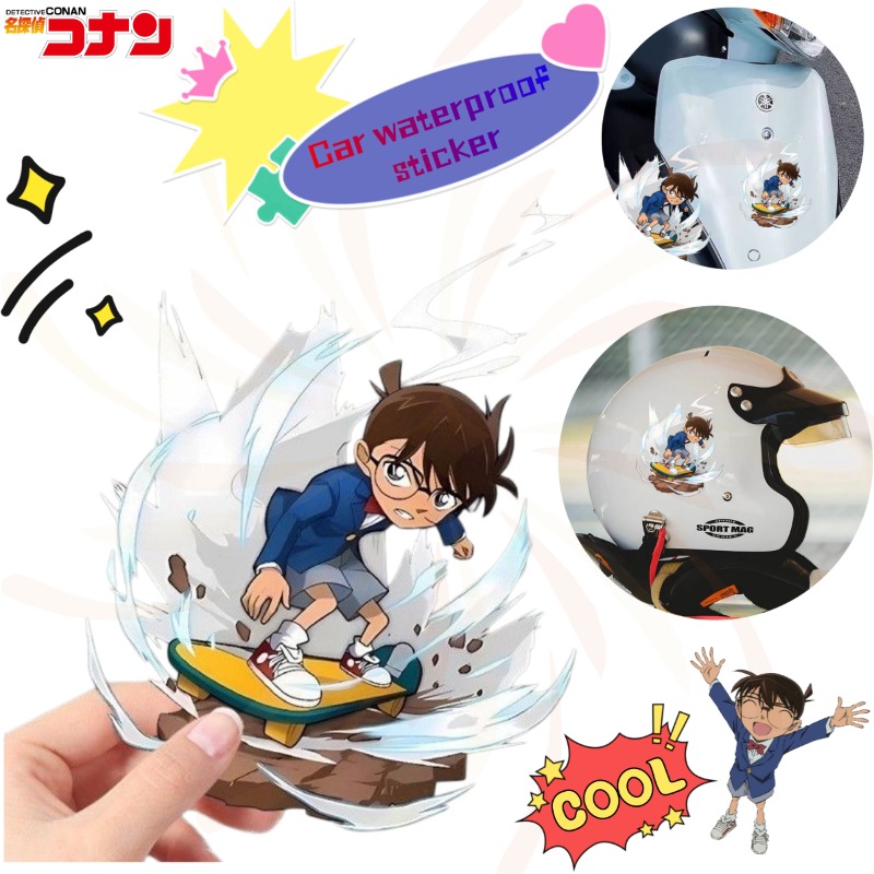 Car Accessories Decoration - Autocollants de skateboard dessin animé Detective