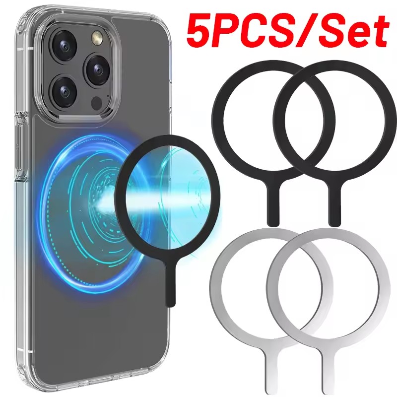 Car Phone Holder Magnetic - 5-1 autocollants adhésifs pour chargeur sans