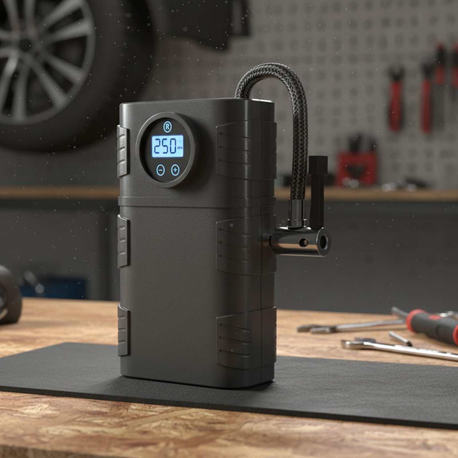 Gonfleur de pneus portable san - Car Portable Tire Inflator avis et prix