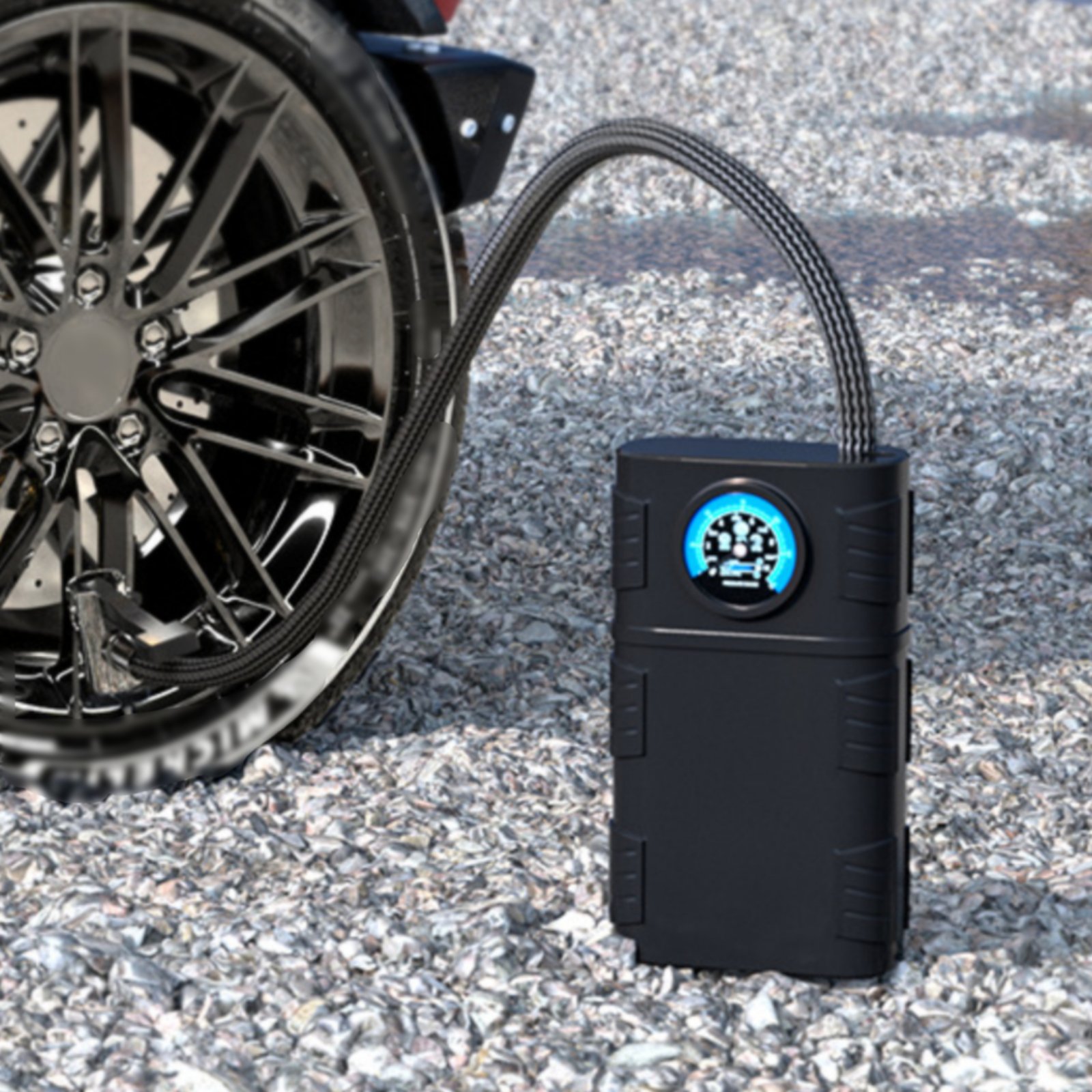 Gonfleur de pneus portable san - Car Portable Tire Inflator avis et prix