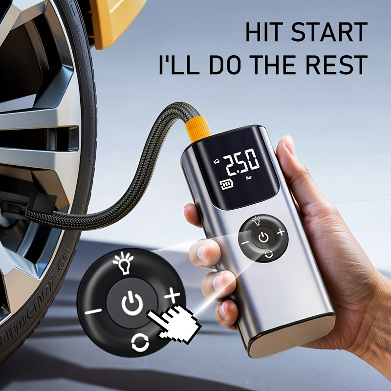 Pompe à air sans fil pour voit - Car Portable Tire Inflator avis et prix