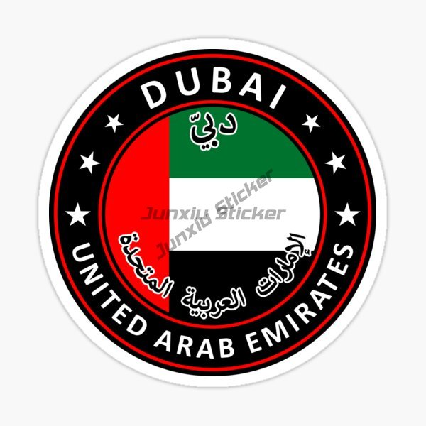 Autocollant circulaire drapeau - Car Accessories Uae avis et prix