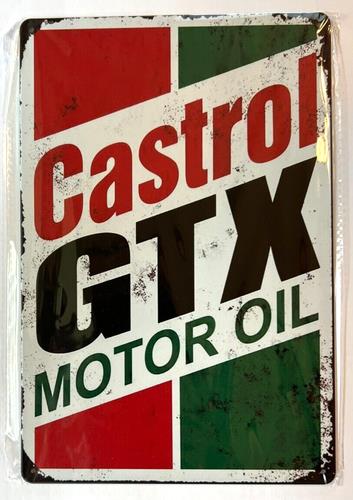 Panneau métallique vintage Cas - Castrol Oil Gtx avis et prix