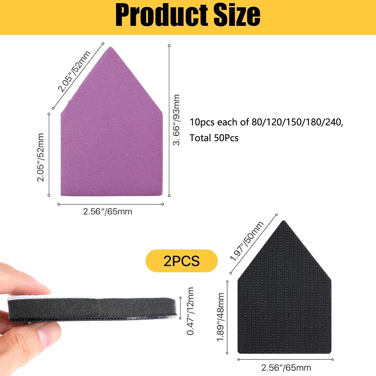 Kit de papier abrasif triangul - Car Wax Polishing Pad avis et prix