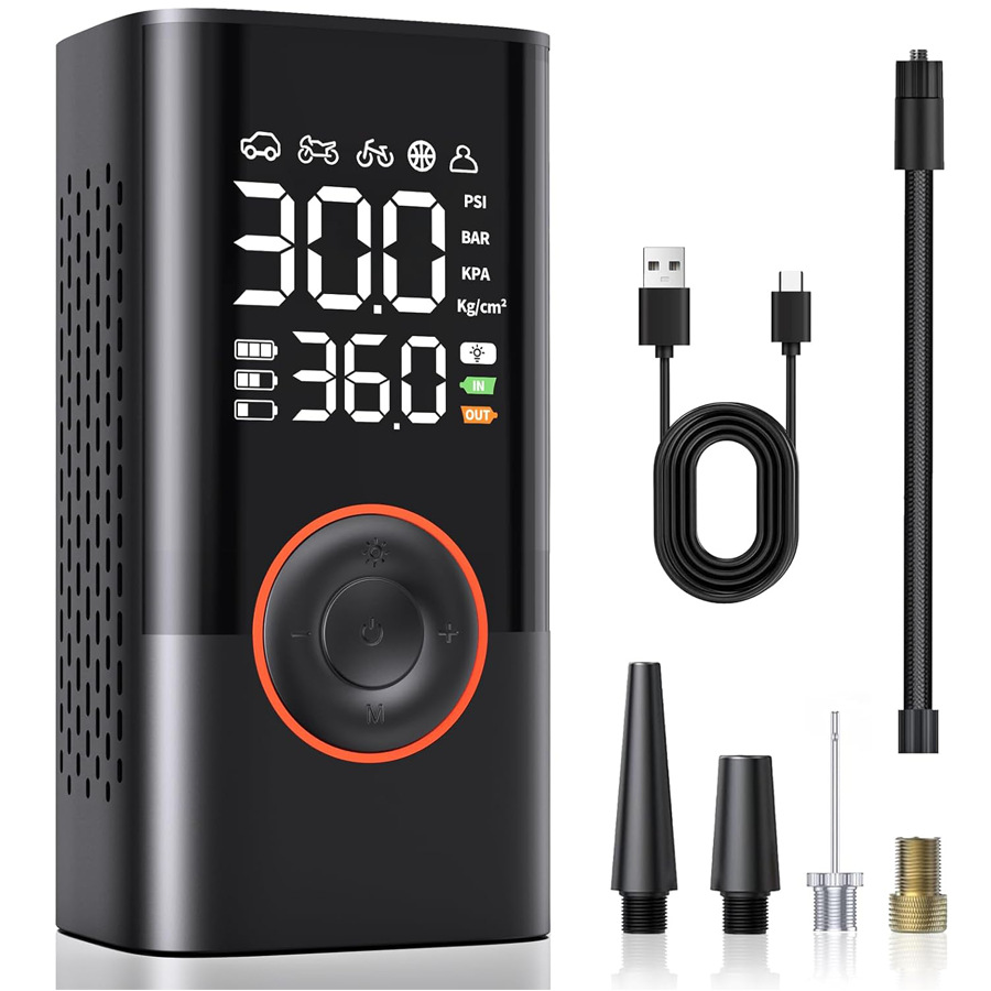 Pompe à air intelligente sans  - Car Portable Tire Inflator avis et prix