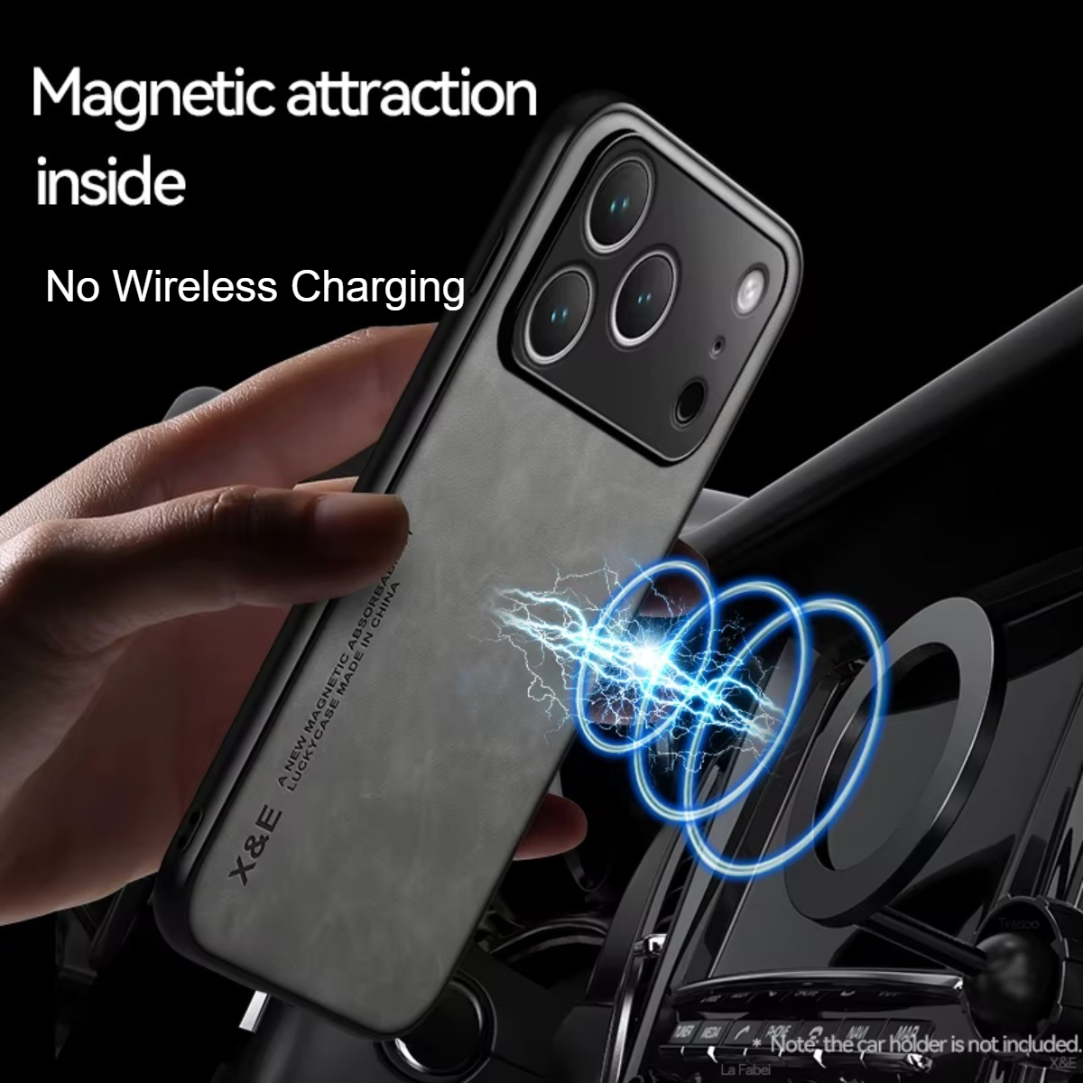 Étui de téléphone en cuir pour - Car Phone Holder Magnetic avis et prix