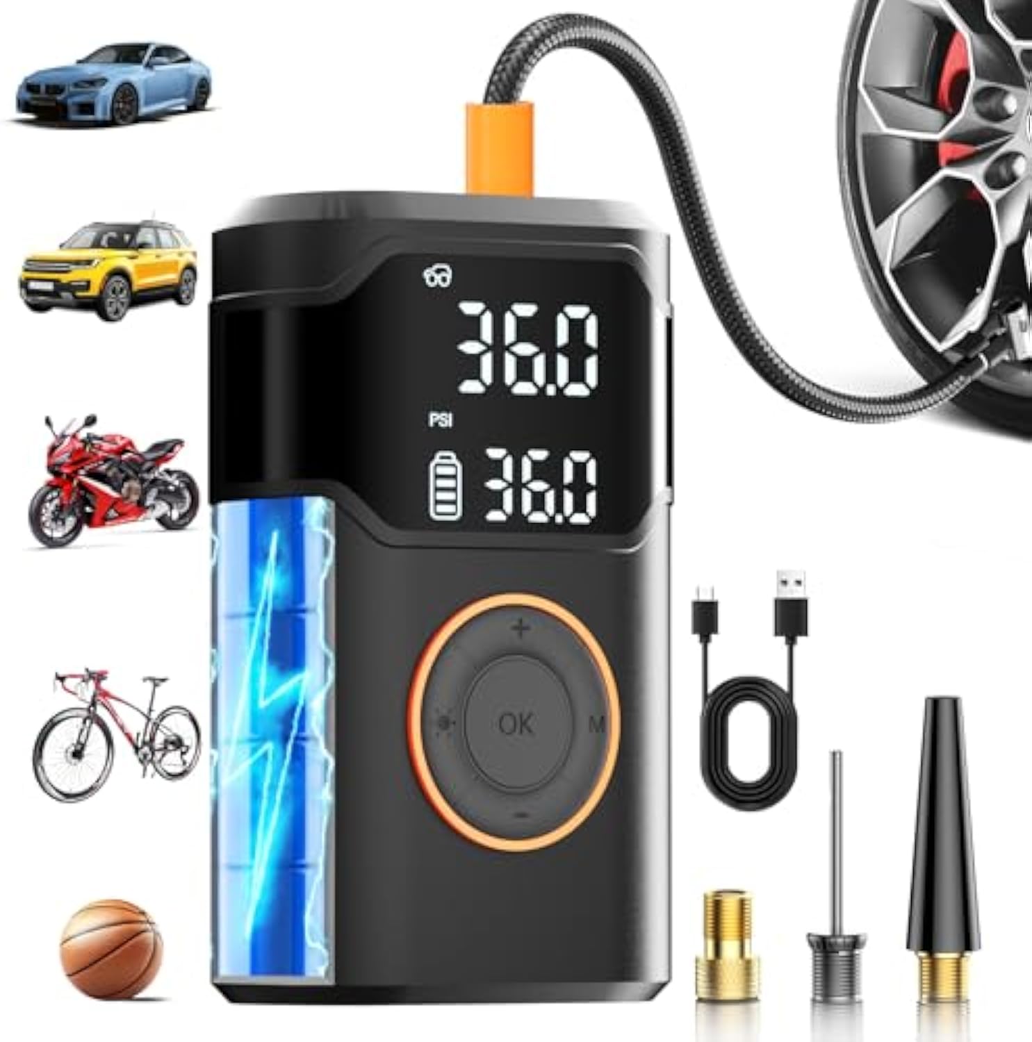 Automatique Rechargeable élect - Car Portable Tire Inflator avis et prix