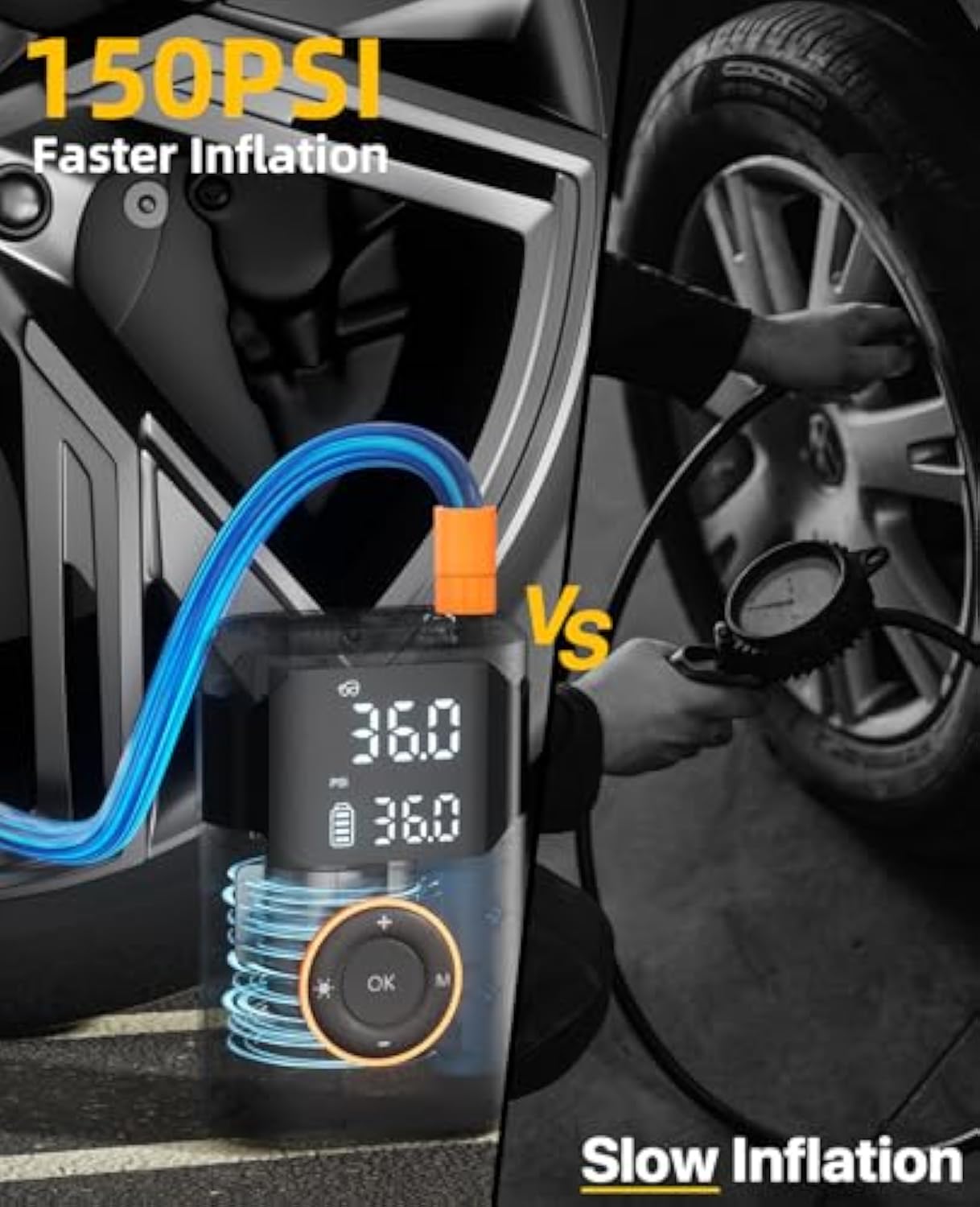 Automatique Rechargeable élect - Car Portable Tire Inflator avis et prix
