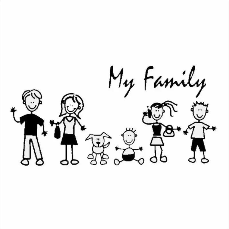 Autocollant de voiture famille - Car Accessories For Baby avis et prix