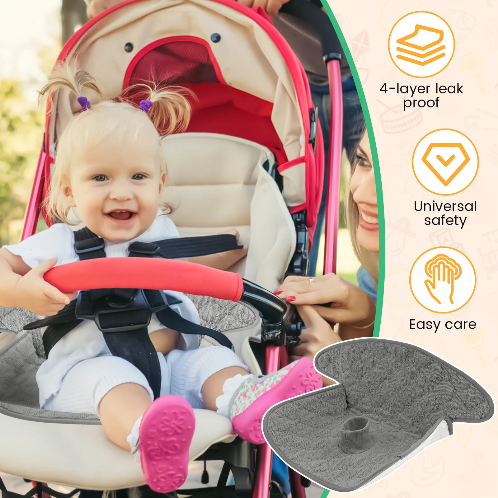 Lot de 2 protège-sièges bébé e - Car Accessories For Baby avis et prix